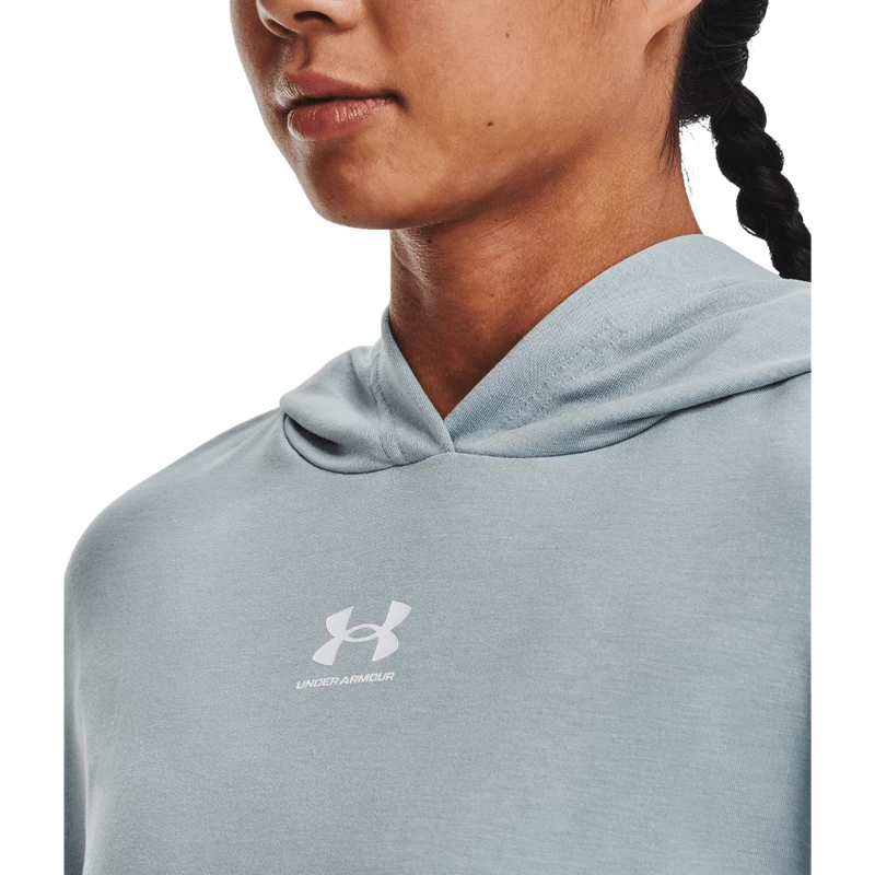 Under Armour Rival Terry Short Sleeve Hoodie - Women's - Image 6