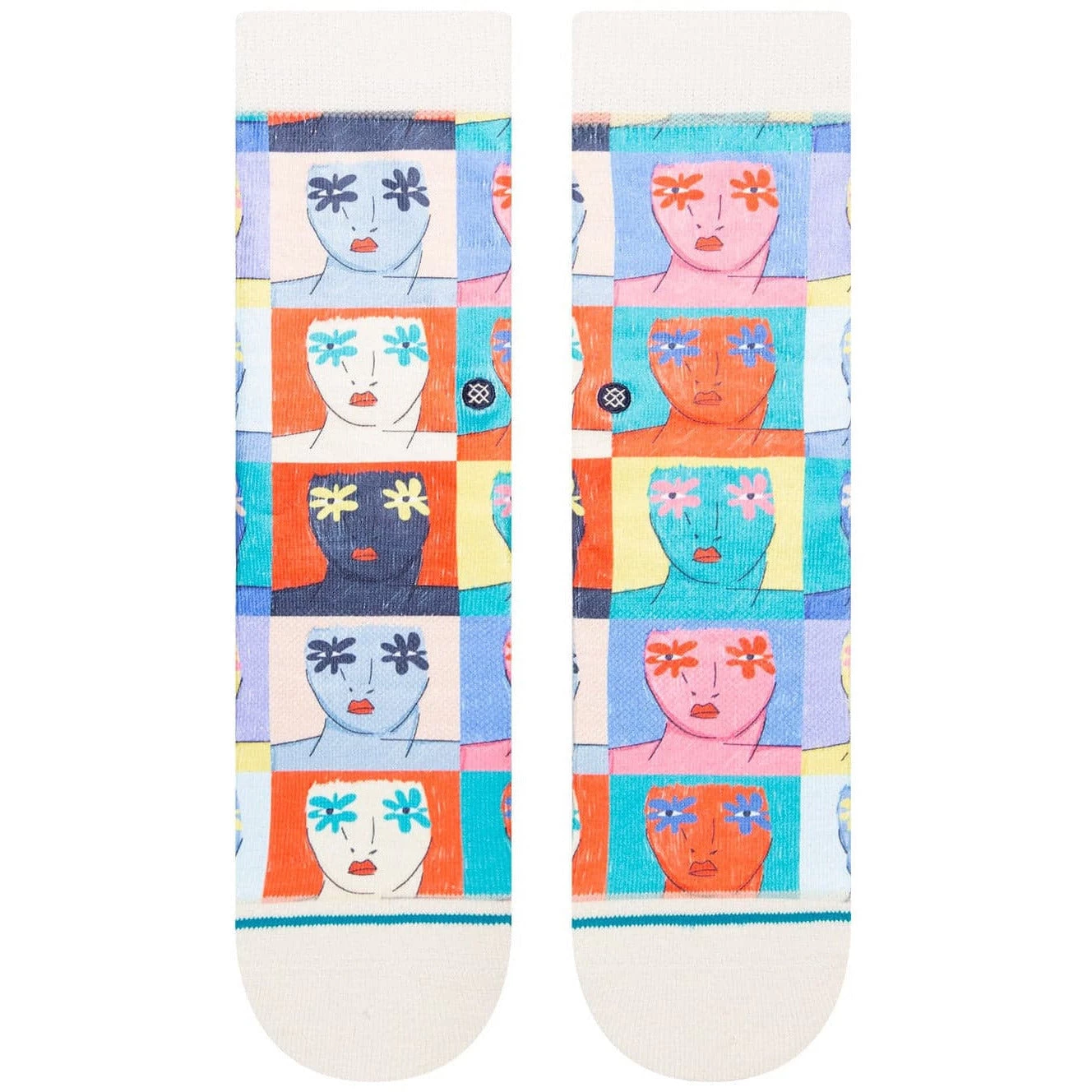 Stance Womens Flower Faces Crew Socks - Image 2