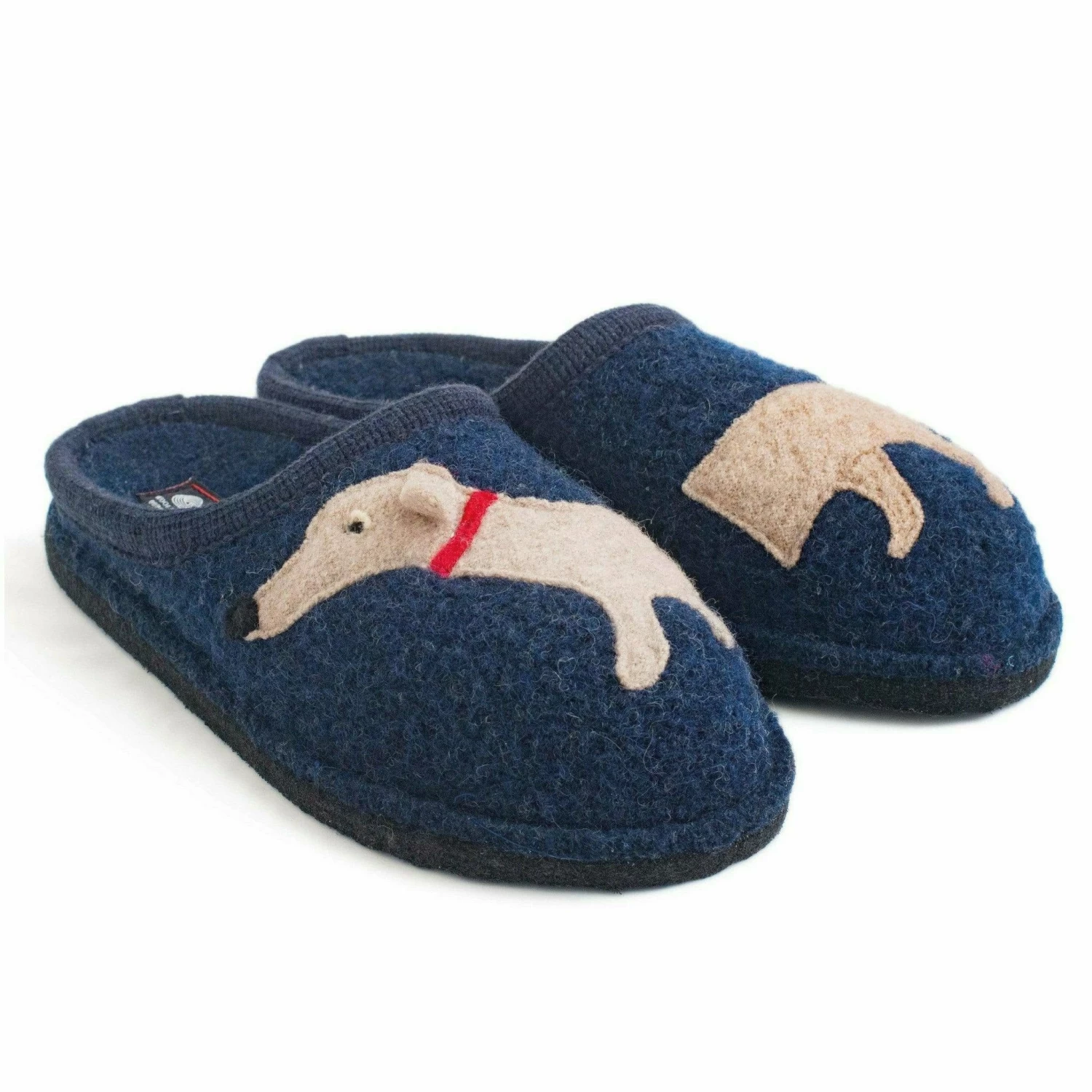 Haflinger Womens Doggy Wool Slipper