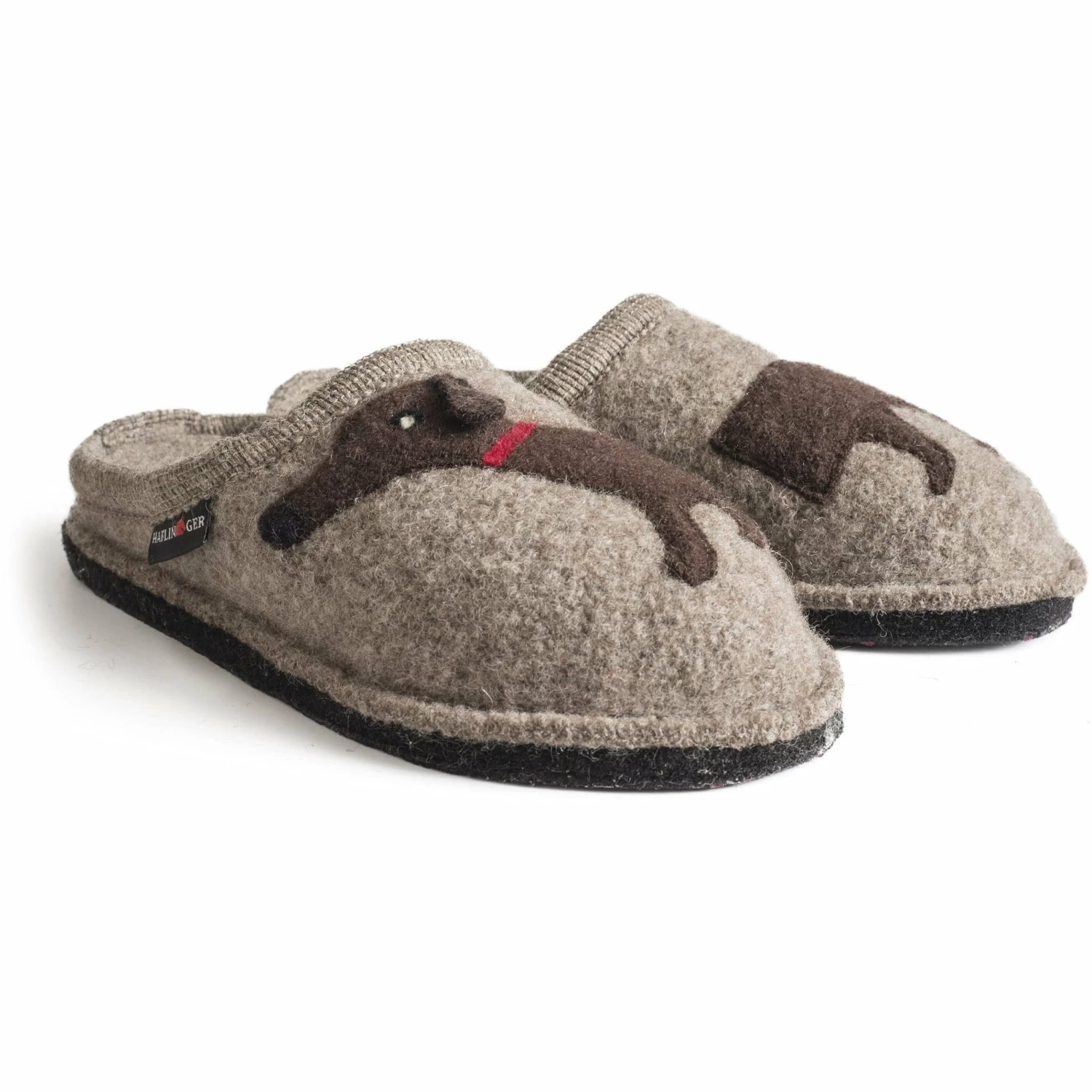 Haflinger Womens Doggy Wool Slipper - Image 2
