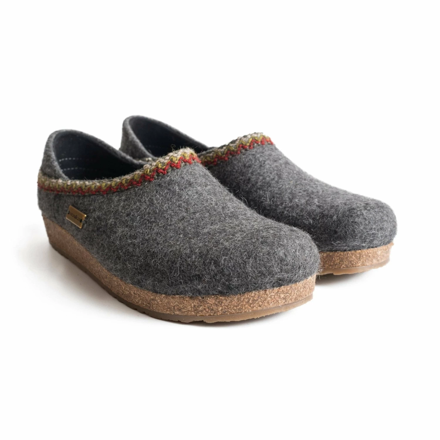 Haflinger Womens GZH Zig Zag Wool Clog - Image 3