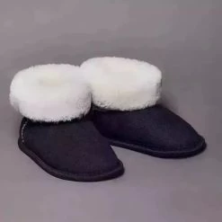Siberia Spirit Midnight Black Kids Booties