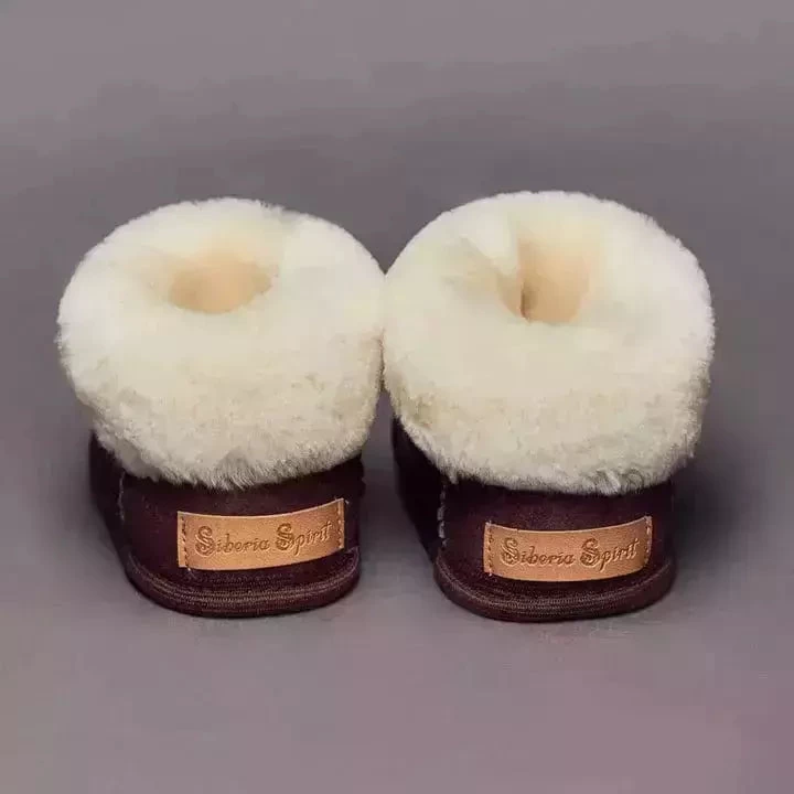 Siberia Spirit Chocolate Brown Kids Booties - Image 2