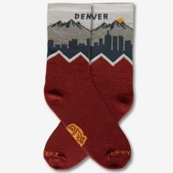 Hippy Feet Denver Skyline Crew Socks