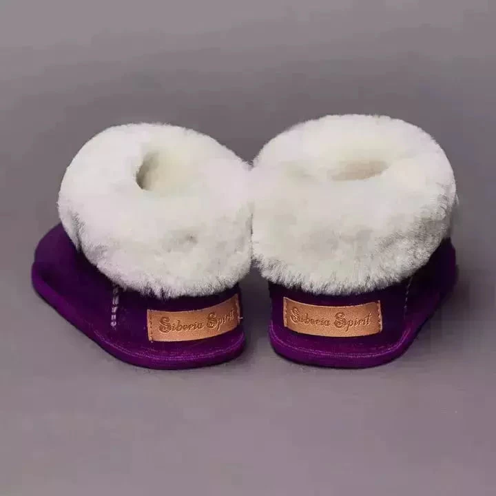 Siberia Spirit Plum Kids Booties - Image 2
