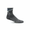 Sockwell Mens Modern Mountain Moderate Compression Quarter Crew Socks