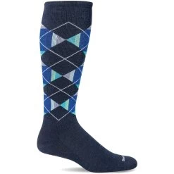 Sockwell Mens Prism Argyle Moderate Compression OTC Socks
