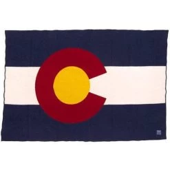 Faribault Mill Colorado Flag Wool Throw