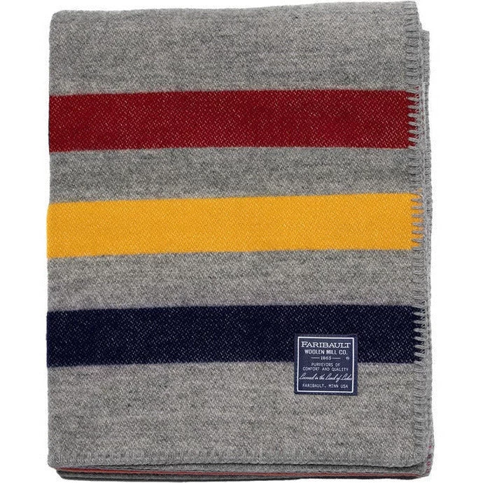 Faribault Mill Frontier Wool Throw - Image 2