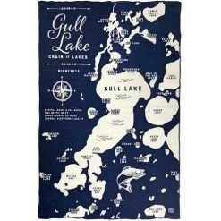 Faribault Mill Gull Lake Wool Throw
