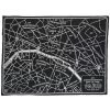 Faribault Mill Paris Map Wool Throw