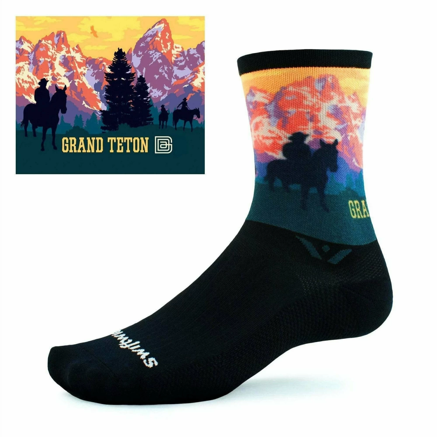 Swiftwick Vision Six Impression National Parks Collection Crew Socks - Image 5