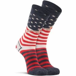 Fox River Womens Red Heel Monkey Flag Crew Socks