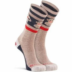 Fox River Womens Red Heel Monkey See Crew Socks
