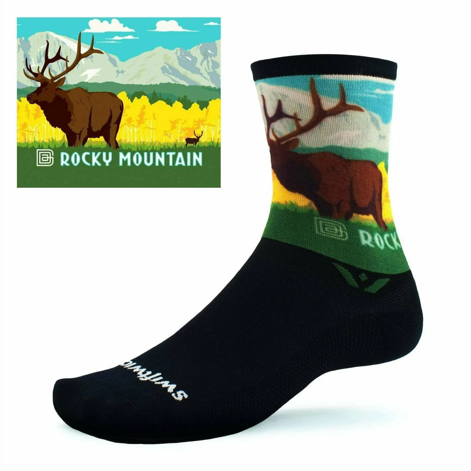 Swiftwick Vision Six Impression National Parks Collection Crew Socks - Image 9