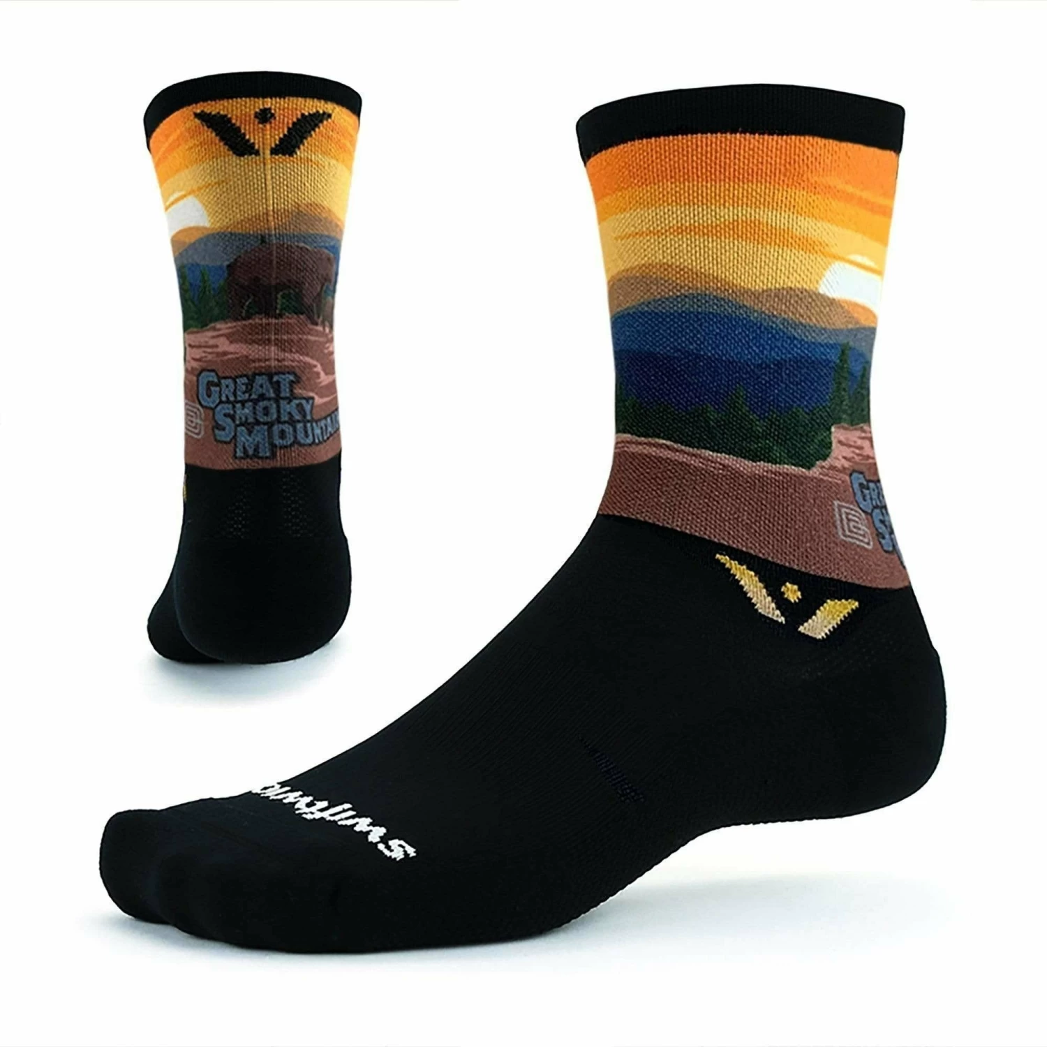 Swiftwick Vision Six Impression National Parks Collection Crew Socks - Image 6