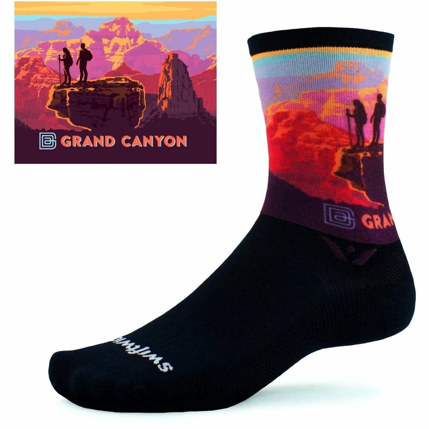 Swiftwick Vision Six Impression National Parks Collection Crew Socks - Image 4