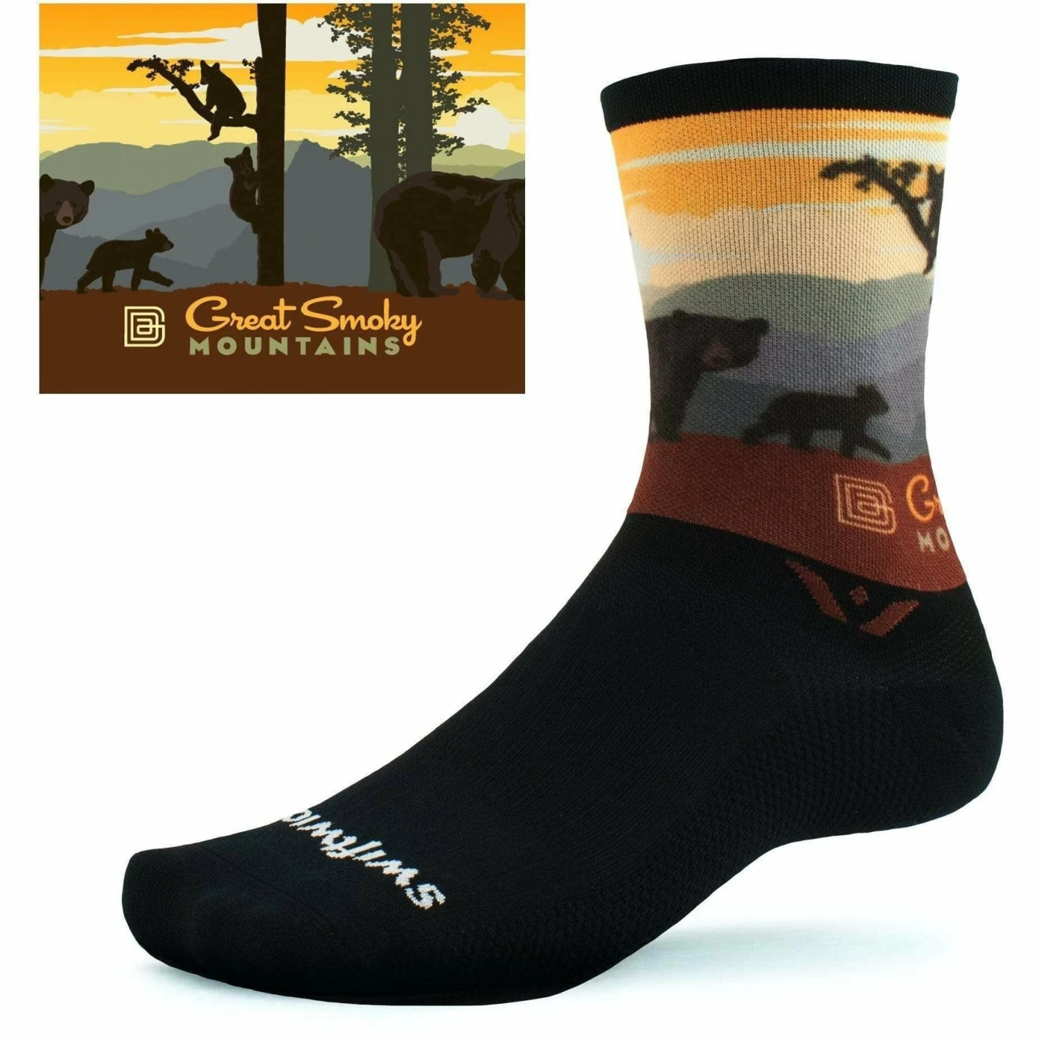 Swiftwick Vision Six Impression National Parks Collection Crew Socks - Image 7