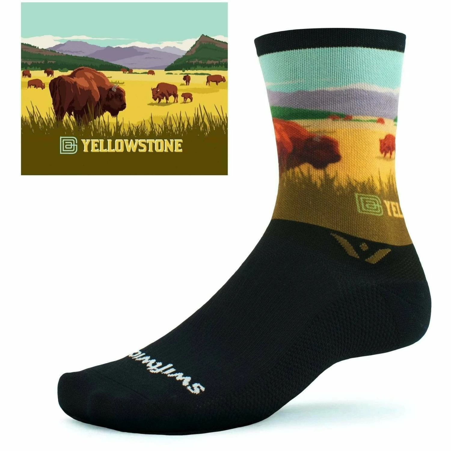 Swiftwick Vision Six Impression National Parks Collection Crew Socks - Image 11