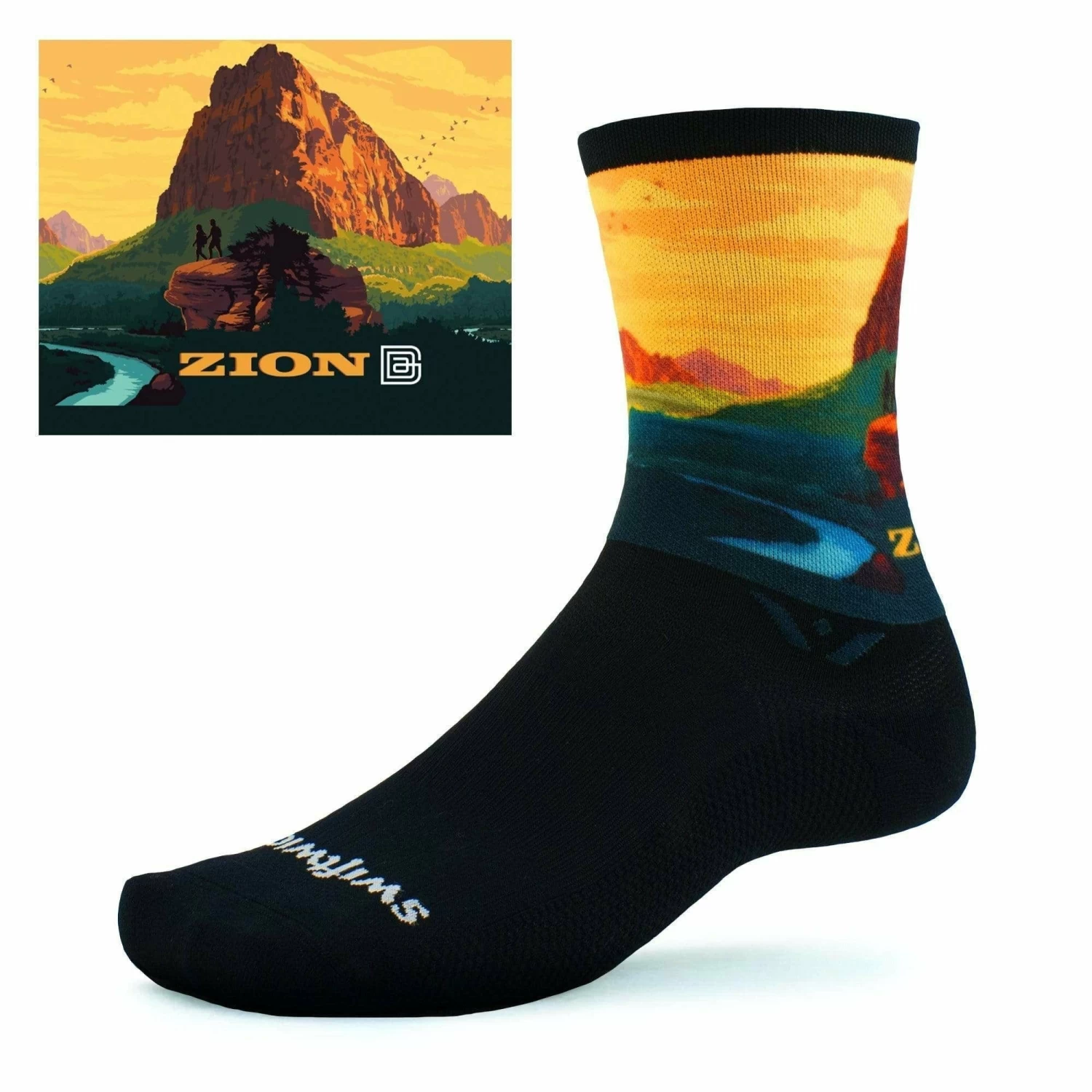 Swiftwick Vision Six Impression National Parks Collection Crew Socks - Image 15